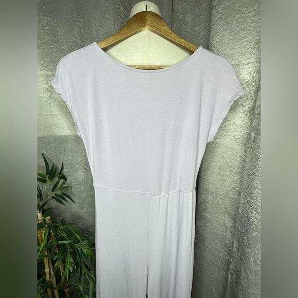 NWT Kaia Women’s Lilac Soft Wide Leg Jumpsuit Sz MP - Picture 2 of 11